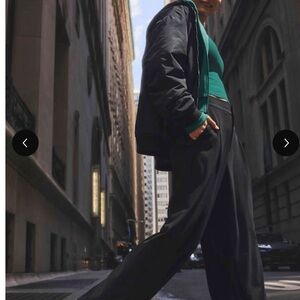 Athleta Black Wide-Leg Trousers - New with tags